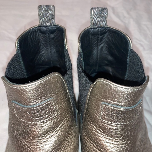 Brunello Cucinelli Women’s Metallic Chelsea Boot - Picture 2 of 3